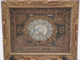 a picture of a picture of a clock in a picture frame