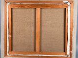 a close up of a picture of a picture frame on a wall