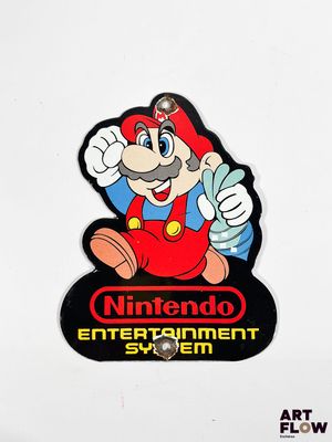an image of a nintendo entertainment system sticker on a white surface