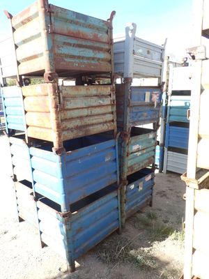a stack of crates that are stacked on top of each other