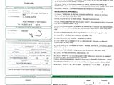 a close up of a document with a barcode on it