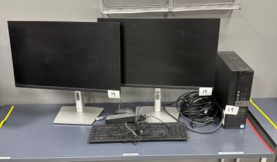 2 écrans DELL + tour DELL = clavier + souris ENLEVEMENT IMPE…