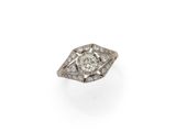 an art deco diamond ring