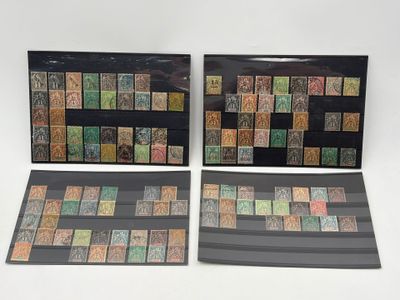 ANCIENNES COLONIES FRANCAISE réunion de 3 plaquettes de timb…