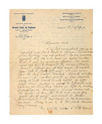 une lettre du président des États-Unis à son épouse