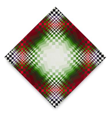 red, green, black and white checkered paper napkins