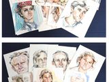 de nombreuses cartes appartenant à différentes personnes, posées sur une table