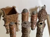 five different types of vases on the table