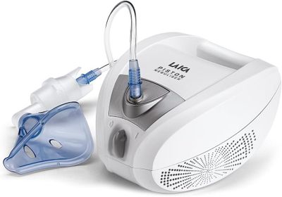 un gros plan d'un inhalateur auquel est fixé un autre inhalateur