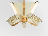an image of a ceiling light with a glass shade on it