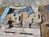 two pieces of machinery that are sitting on a pallet