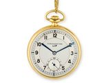une image d'une montre de poche en gros plan sur fond blanc