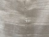 a close up of a piece of fabric that has been stitched together