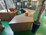 une plante qui se trouve dans une boîte posée par terre