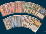 a lot of cards that are on the table