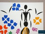 an image of a painting of a man with a vase of flowers