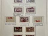 an image of a picture of a collection of stamps on display
