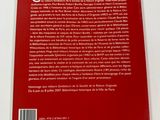 the back cover of a book with a red cover and a white background
