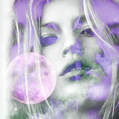 ROMANE JONCOEUR (NÉE EN 1981) Kate Moss (purple), 2020