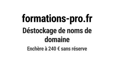 Nom de domaine formations-pro.fr.