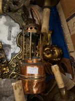 Lot comprenant une lampe de mineur en cuivre, plaque d'estam… (photo 2)