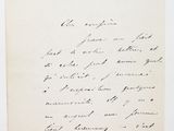 une lettre manuscrite du président des états-unis