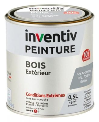 Peinture Inventitiv pour bois extérieur 1,5 l, 5 l, 5 l, 5 l, 5 l, 5 l, 5