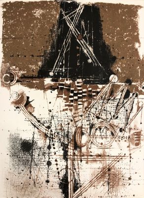 an image of a black and white drawing of a clock tower