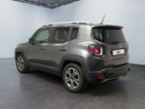 the back of a grey jeep renegade parked in a garage