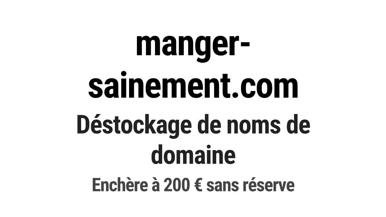 Destockage & Invendus