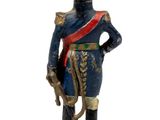 figurine of a man in a military uniform with a sword