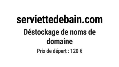 Nom de domaine serviettedebain.