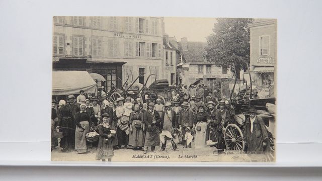 Mainsat : Le Marché. Carte rare !!! État superbe.