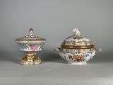 paire de soupières en porcelaine chinoise du XIXe siècle avec leurs couvercles