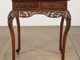 an image of a wooden table with a drawer on top of it