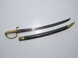 a pair of two swords, one with a gold handle and the other with a black handle