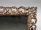 an image of a mirror with a gold frame on a white background