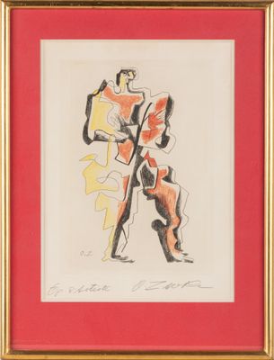 une image représentant un dessin d'un homme tenant une guitare