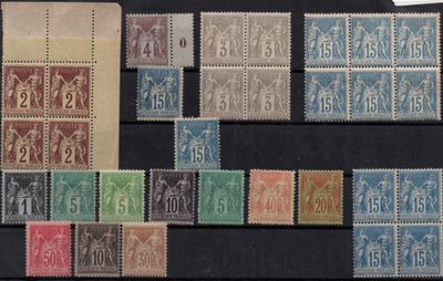 a collection of stamps from different countries and countries