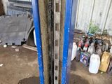 a picture of a fork lift in a garage