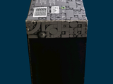 a black box with a picture of a cat on it