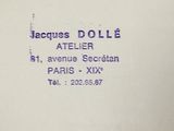 a close up of a business card with a picture on it