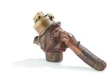 an image of a pipe with a brass cap on it