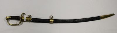 Sabre pour officier d'infanterie modèle 1821, lame courbe de…