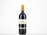 a bottle of red wine sitting on top of a table