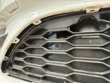 a close up of a grille on a car
