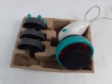 a small box with a blow dryer and a charger in it