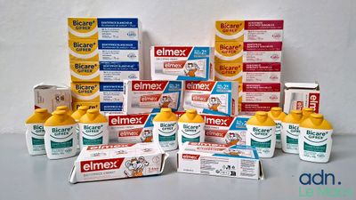 many different types of medicine products on the table