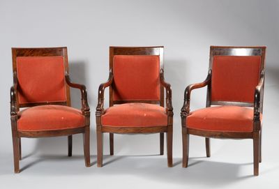 three chairs with red upholstered upholstered upholstered upholstered upholstered upholstered upholstered upholstered