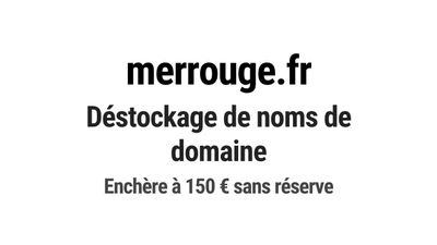 Nom de domaine merrouge.fr. Catégorie: Tourisme et voyage.